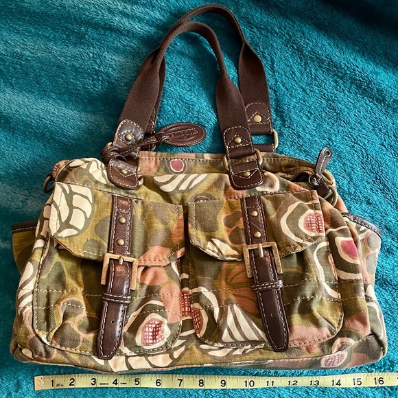 Fossil Camouflage Floral Tote Bag - Picture 3 of 12